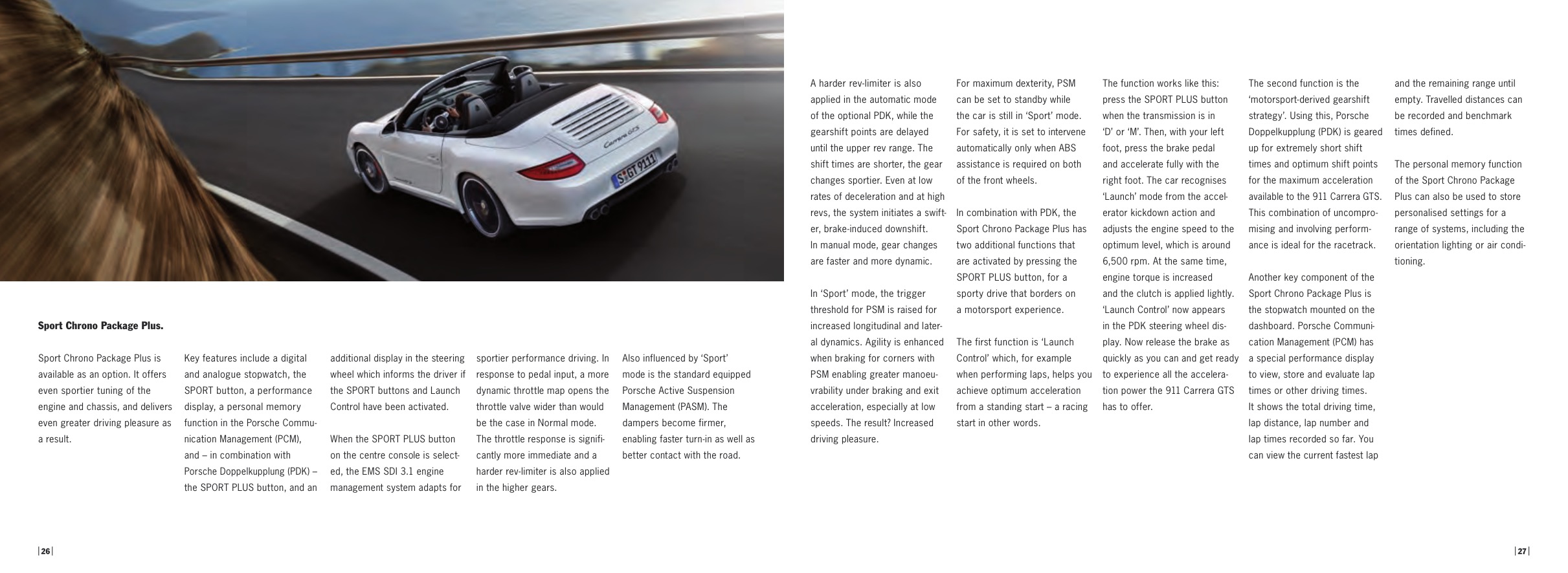 2011 Porsche 911 GTS Brochure Page 19